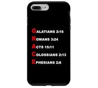 Carcasa para iPhone 7 Plus/8 Plus Grace Acrostic - 5 Christian Faith Bible Verse Scriptures