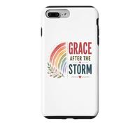 Carcasa para iPhone 7 Plus/8 Plus Gracia después de la tormenta Boho Rainbow Oración Cristiana Positiva