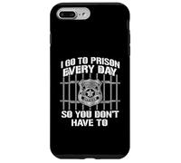 Carcasa para iPhone 7 Plus/8 Plus Gracioso I Go To Prison Everyday So You Don't Have To Officer