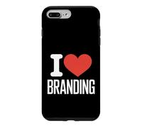 Carcasa para iPhone 7 Plus/8 Plus Gracioso I Love Branding Decir Marketing Humor