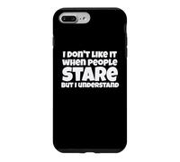 Carcasa para iPhone 7 Plus/8 Plus Gracioso No Me Gusta Cuando La Gente Mira Broma