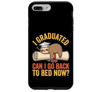 Carcasa para iPhone 7 Plus/8 Plus Graduación de Perezoso Gracioso I Graduated Can I Go Back To Bed Now