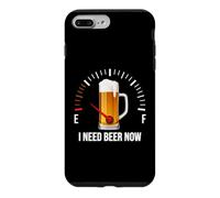 Carcasa para iPhone 7 Plus/8 Plus Gráfico de medidores de Combustible de Tanque vacío I Need Beer Now