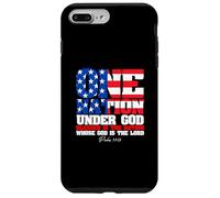 Carcasa para iPhone 7 Plus/8 Plus Gráfico de One Nation Under God Patriotic Spirit