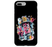 Carcasa para iPhone 7 Plus/8 Plus Gráfico de Personajes de Seguridad para extintor de Incendios Graffiti Pop