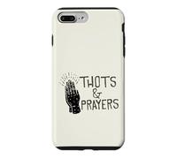 Carcasa para iPhone 7 Plus/8 Plus Gráfico humorístico de Parodia Divertida de THOTS & Prayers