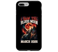 Carcasa para iPhone 7 Plus/8 Plus Gráfico Retro de I Saw The Blood Moon 2026 Howling Wolves