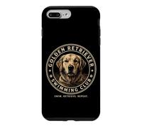 Carcasa para iPhone 7 Plus/8 Plus Gráfico Retro de Perro Golden Retriever Swimming Club