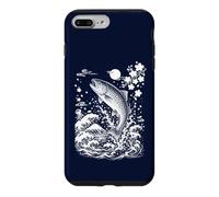 Carcasa para iPhone 7 Plus/8 Plus Gráfico Retro de Pescador de Pesca de Trucha, Arte japonés, Vintage