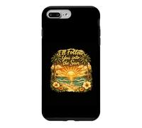 Carcasa para iPhone 7 Plus/8 Plus Gráfico Vintage de Puesta de Sol I'Ll Follow You Into The Sun