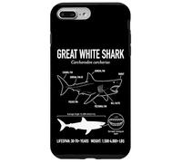 Carcasa para iPhone 7 Plus/8 Plus Gran Tiburón Blanco Anatomía Océano