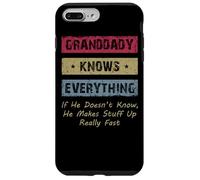 Carcasa para iPhone 7 Plus/8 Plus Granddaddy Knows Everything Humor Saying Retro Grandpa