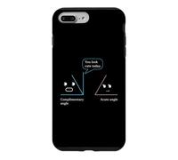 Carcasa para iPhone 7 Plus/8 Plus Gratuito Ángulo Te Veces Lindo Geometría Matemáticas Juego de Palabras