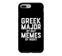 Carcasa para iPhone 7 Plus/8 Plus Greek Major by Day Memes Noche Estudiantes Estudiantes Clásicos