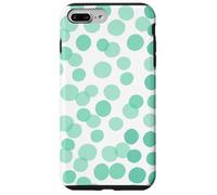 Carcasa para iPhone 7 Plus/8 Plus Green Teal Polka Dot Abstract Circles Pattern