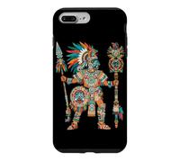 Carcasa para iPhone 7 Plus/8 Plus Guerrero Azteca Códice Mexicano Arte Mesoamericano Tribal Azteca