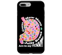 Carcasa para iPhone 7 Plus/8 Plus Guess How Many Jelly Beans Are in my Tummy Funny Kawaii