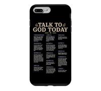 Carcasa para iPhone 7 Plus/8 Plus Habla con Dios Hoy Cristiano Fe Oración Escritura Biblia