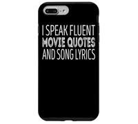 Carcasa para iPhone 7 Plus/8 Plus Hablo con fluidez Citas de películas y Letras de Canciones