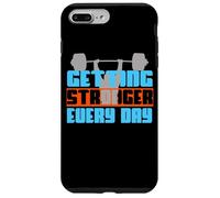 Carcasa para iPhone 7 Plus/8 Plus Haciéndose más Fuerte Cada día con el gráfico de Levantamiento de Pesas