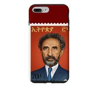Carcasa para iPhone 7 Plus/8 Plus Haile Selassie Vintage Stamp Ethiopian Emperor Rastafari