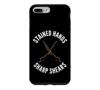 Carcasa para iPhone 7 Plus/8 Plus Hairstylist Stained Hands Sharp Shears Cosmetologist