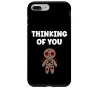 Carcasa para iPhone 7 Plus/8 Plus Halloween Horror Funny Quote Thinking of You Voodoo Doll