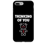 Carcasa para iPhone 7 Plus/8 Plus Halloween Horror Funny Quote Thinking of You Voodoo Doll