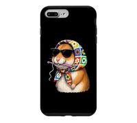 Carcasa para iPhone 7 Plus/8 Plus Hamster Hammy Granny - Hilo Cuadrado de Ganchillo para Amantes del Ganchillo