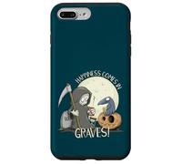 Carcasa para iPhone 7 Plus/8 Plus Happiness Comes In Graves Juego de Palabras de Halloween