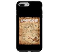 Carcasa para iPhone 7 Plus/8 Plus Happiness Found Here Vintage Pirate Map Crab