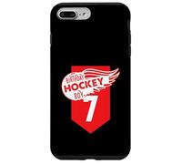 Carcasa para iPhone 7 Plus/8 Plus Happy 7th Birthday Boy Red Color Ice Hockey Theme