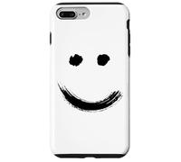 Carcasa para iPhone 7 Plus/8 Plus Happy Pleased Face - Minimal Black Drawing