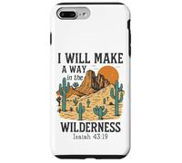 Carcasa para iPhone 7 Plus/8 Plus Haré un Camino en el Desierto - Isaías 43:19 Retro