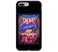 Carcasa para iPhone 7 Plus/8 Plus Harlem Vibes, Cool New York Harlem Street Music Free Style