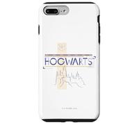 Carcasa para iPhone 7 Plus/8 Plus Harry Potter Hogwarts Castle Line Drawing