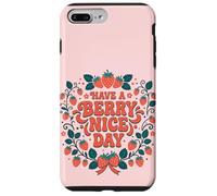 Carcasa para iPhone 7 Plus/8 Plus Have A Berry Nice Day Retro Cute Strawberry Groovy Aesthetic