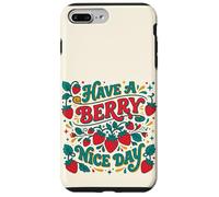 Carcasa para iPhone 7 Plus/8 Plus Have A Berry Nice Day Retro Strawberry Groovy Aesthetic