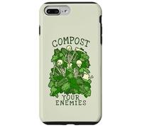 Carcasa para iPhone 7 Plus/8 Plus Haz abono para Tus Enemigos, Divertida jardinería, Esqueleto gótico, Jardinero