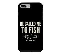 Carcasa para iPhone 7 Plus/8 Plus He Called Me to Fish Faith Bass Fishing Christian Matthew