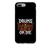 Carcasa para iPhone 7 Plus/8 Plus Heavy Metals Drummer Skeleton Drums Or Die