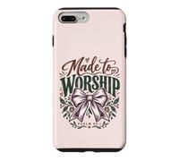 Carcasa para iPhone 7 Plus/8 Plus Hecho para adorar la fe Cristiana Salmo 95:1 Arco