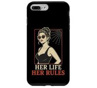 Carcasa para iPhone 7 Plus/8 Plus Her Life Her Rules Cita Independiente Pin Up Girl
