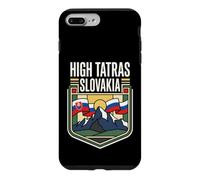 Carcasa para iPhone 7 Plus/8 Plus High Tatras Bandera de Eslovaquia Vintage Mountain Travel Art