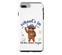 Carcasa para iPhone 7 Plus/8 Plus Highland Cow Regresa a la Escuela Vibra Escuelas En Que Comience el Caos