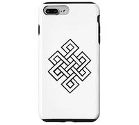 Carcasa para iPhone 7 Plus/8 Plus Hinduismo Budismo Nudo Eterno sin Fin Tibetano