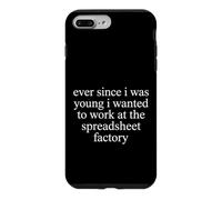 Carcasa para iPhone 7 Plus/8 Plus Hoja de cálculo Fábrica Dream Job Humor