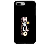 Carcasa para iPhone 7 Plus/8 Plus Hola, Lindo Saludo Kawaii Pastel Happy Doodle