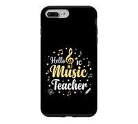 Carcasa para iPhone 7 Plus/8 Plus Hola Música Profesor Notas Musicales Clave de Sol