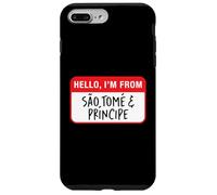 Carcasa para iPhone 7 Plus/8 Plus Hola, Soy de Santo Tomé y Príncipe
